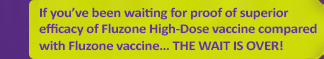 If you’ve been waiting for proof of superior efficacy of Fluzone High-Dose vaccine compared with Fluzone vaccine...the wait is over!