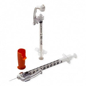Syringe with Attached Needle -  SafetyGlide™ Tuberculin Syringe With Sliding Safety Needle