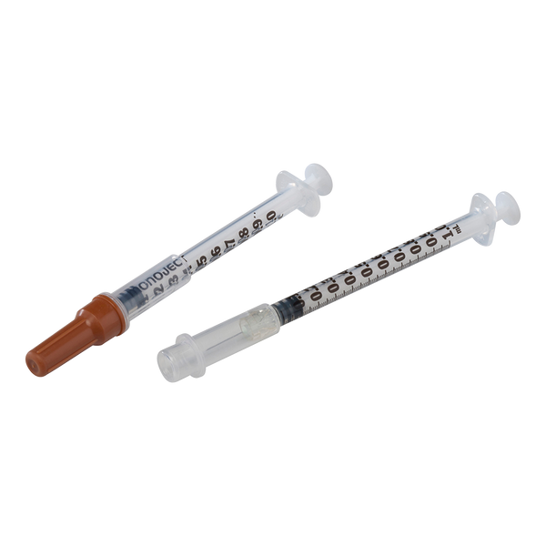 Tuberculin Syringe - Monoject™ Blister Pack, Luer Lock Tip Without Safety