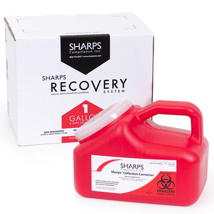 Sharps Recovery System - 1-Gallon (USPS)
