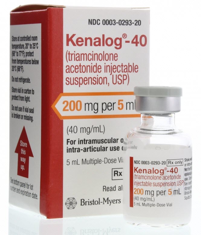Kenalog®-40 Triamcinolone Acetonide 40 mg / mL Injection Vial 5 mL