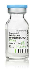 Ceftriaxone Sodium for Injection, USP (Hospira)