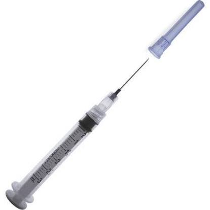 Syringe with Hypodermic Needle - Monoject™ 3 mL Syringe with 22 Gauge 1 Inch Detachable Needle, NonSafety