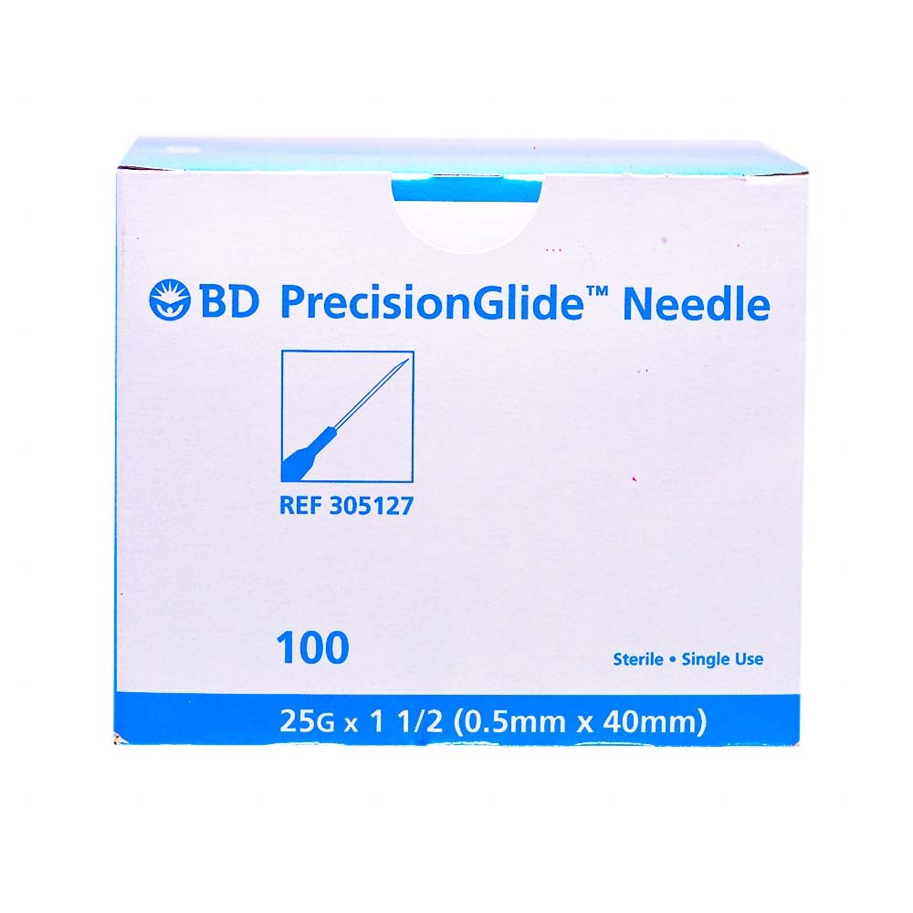 Hypodermic Needle - PrecisionGlide™ NonSafety Needle, 25 Gauge 1-1/2 Inch Length