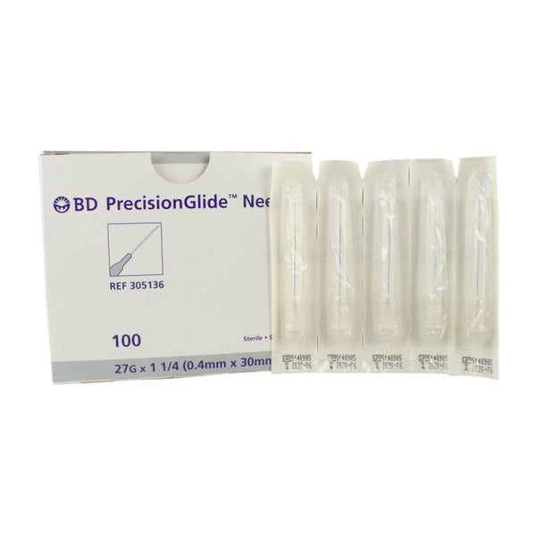 Hypodermic Needle - PrecisionGlide™ NonSafety Needle, 27 Gauge 1-1/4 Inch Length
