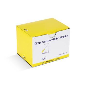 Hypodermic Needle - PrecisionGlide™ NonSafety Needle, 20 Gauge 1 Inch Length