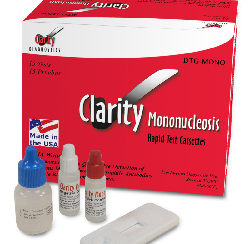 Mononucleosis rapid test cassettes