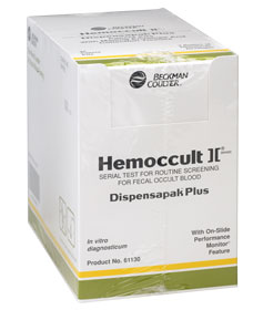 Rapid Test Kit Hemoccult II® Dispensapak™ Plus Colorectal Cancer Screening Fecal Occult Blood Test