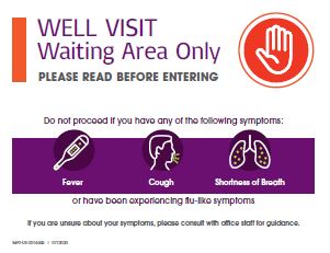 General Clinic Guidebook: Well Visit Sign 2 