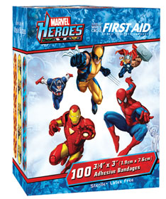 Marvel™ Characters Stat Strip Adhesive Bandages