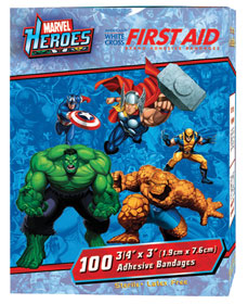 Marvel<sup>&trade;</sup> Characters Stat Strip Adhesive Bandages