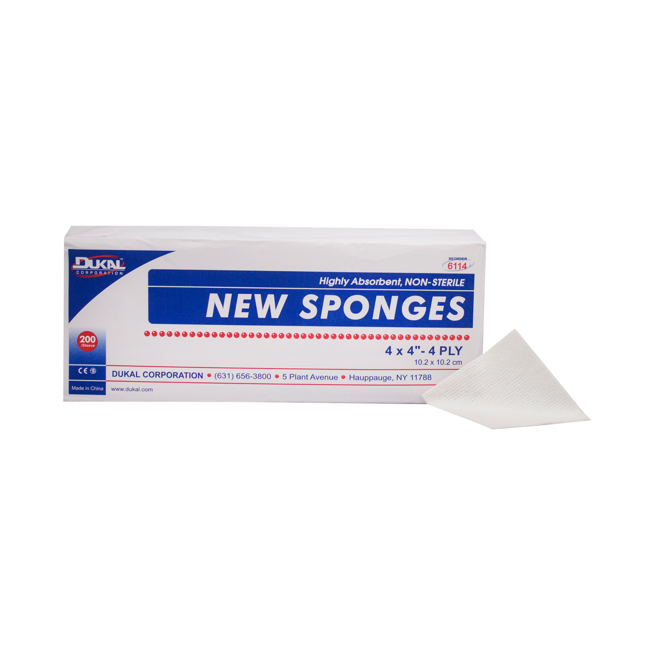 New Sponges, Non-Woven, Non-Sterile