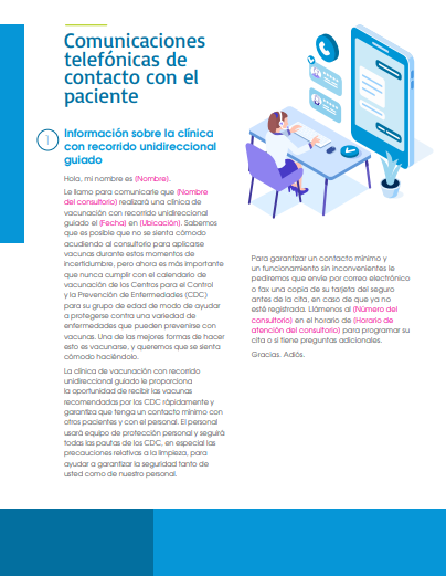 General Clinic Guidebook: Walk-Thru Clinic Patient Outreach Communications (Spanish)