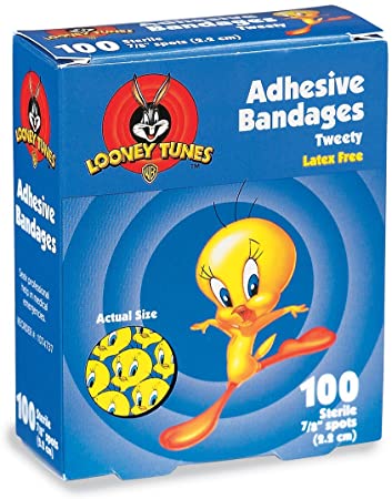 Looney Tunes<sup>&reg;</sup> Bandages, Latex Free