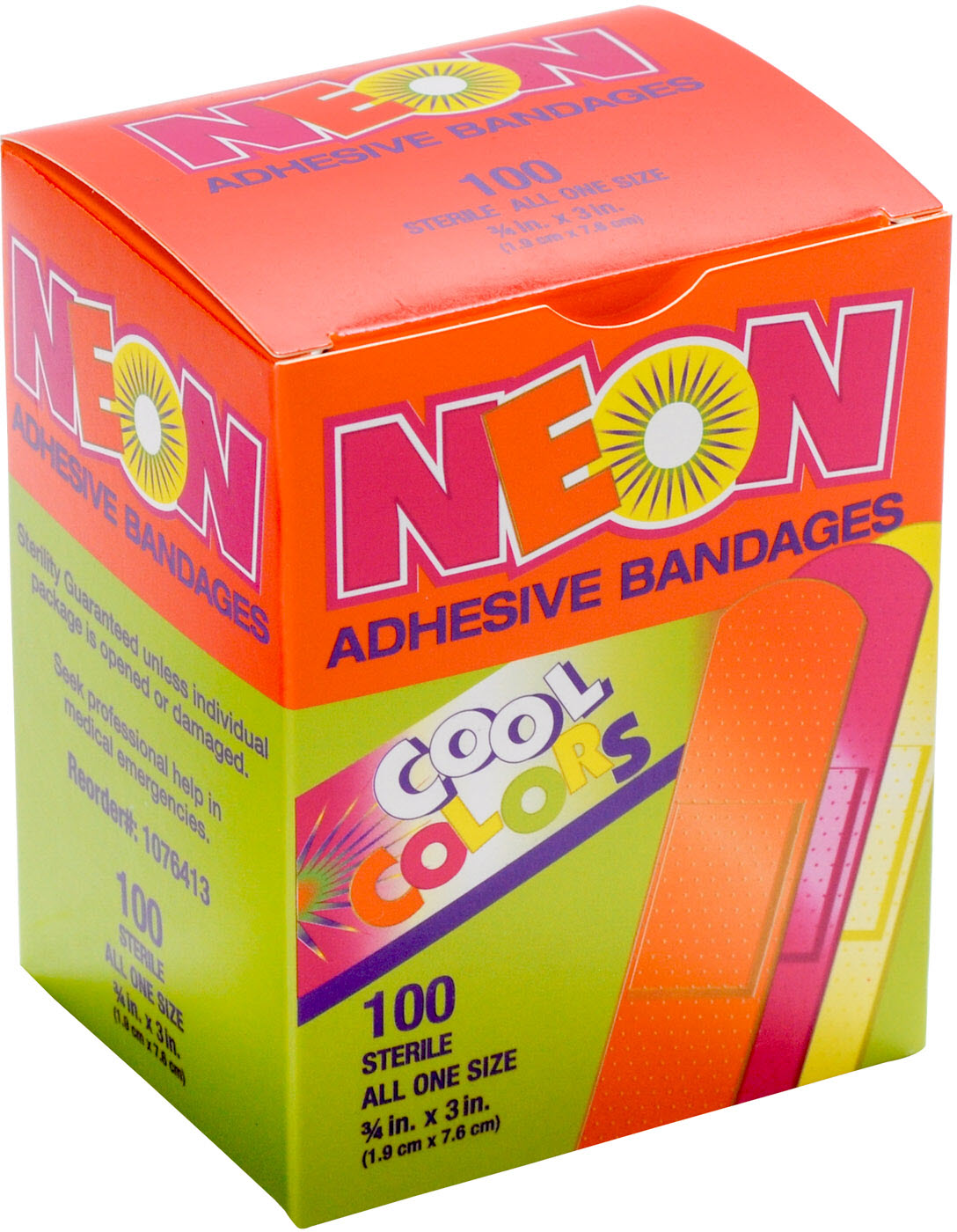 Neon Strips Adhesive Bandages