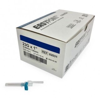 Hypodermic Needle - EasyPoint® Retractable Safety Needle, 23 Gauge 1 Inch Length