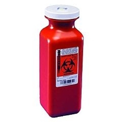 Sharps container - 1.5 quart, red